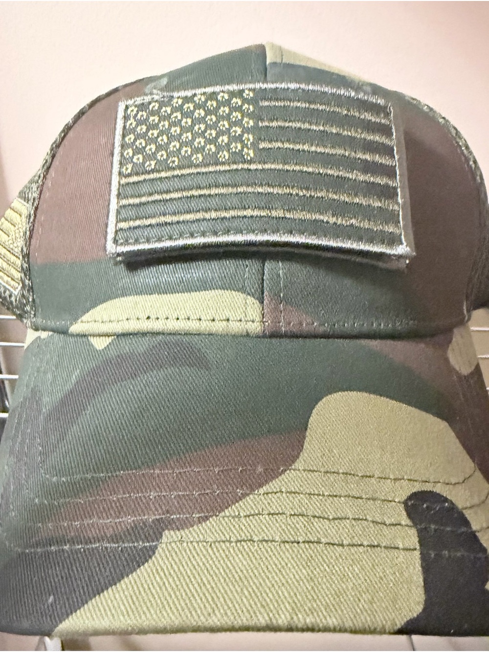Camo American Flag Baseball Cap